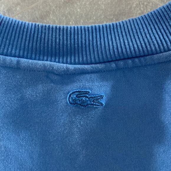 Lacoste x Netflix Stranger Things S Demogorgon Sweatshirt Blue Organic Cotton - Picture 11 of 12